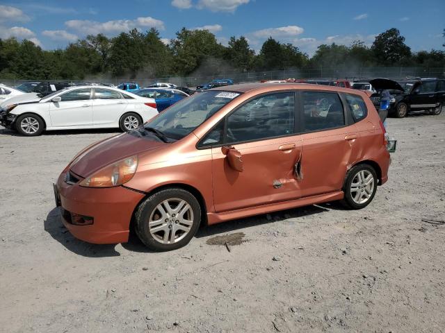 JHMGD37687S000310 - 2007 HONDA FIT S ნარინჯისფერი ფოტო 1