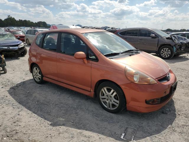 JHMGD37687S000310 - 2007 HONDA FIT S ნარინჯისფერი ფოტო 4