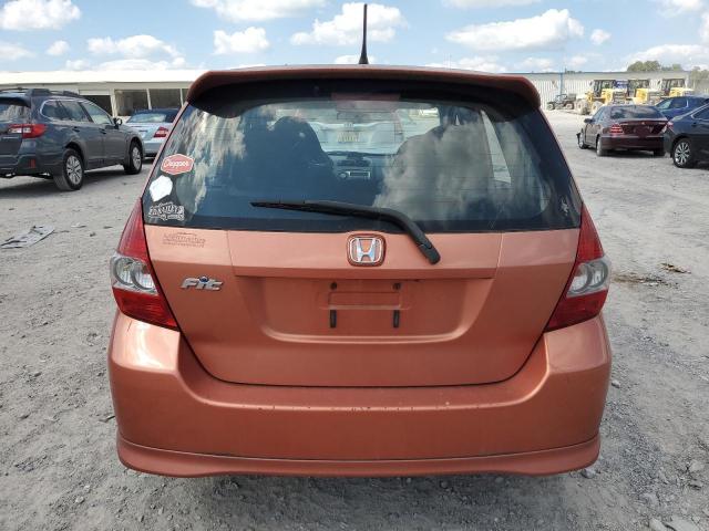 JHMGD37687S000310 - 2007 HONDA FIT S ნარინჯისფერი ფოტო 6