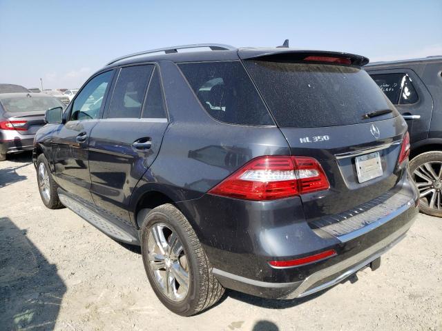 4JGDA5HB6DA155827 - 2013 MERCEDES-BENZ ML 350 4MATIC GRAY photo 2