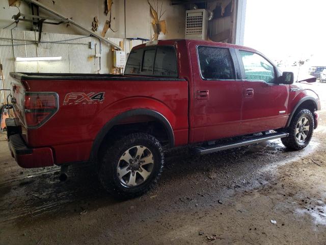 1FTFW1ET6DKG29872 - 2013 FORD F150 SUPERCREW MAROON photo 3