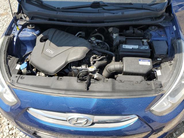 KMHCT4AE4HU186521 - 2017 HYUNDAI ACCENT SE BLUE photo 11