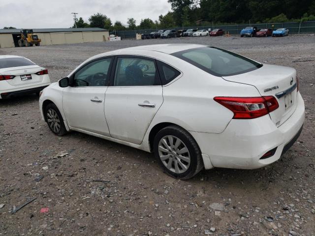 3N1AB7AP8KY225510 - 2019 NISSAN SENTRA S WHITE photo 2