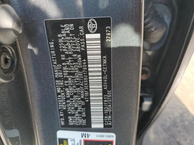 4T1BF3EK6BU176044 - 2011 TOYOTA CAMRY BASE Сірий фото 12