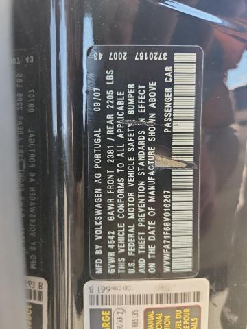 WVWFA71F68V016267 - 2008 VOLKSWAGEN EOS LUX BLACK photo 13