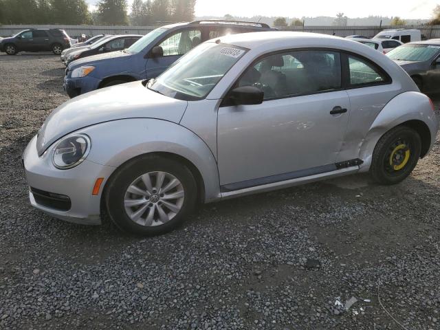 3VWFP7AT4DM660307 - 2013 VOLKSWAGEN BEETLE SILVER photo 1