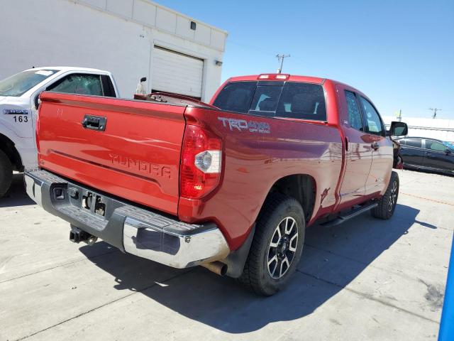 5TFUY5F19EX405425 - 2014 TOYOTA TUNDRA DOUBLE CAB SR/SR5 RED photo 3