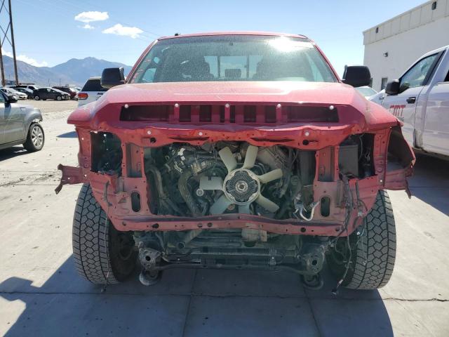 5TFUY5F19EX405425 - 2014 TOYOTA TUNDRA DOUBLE CAB SR/SR5 RED photo 5
