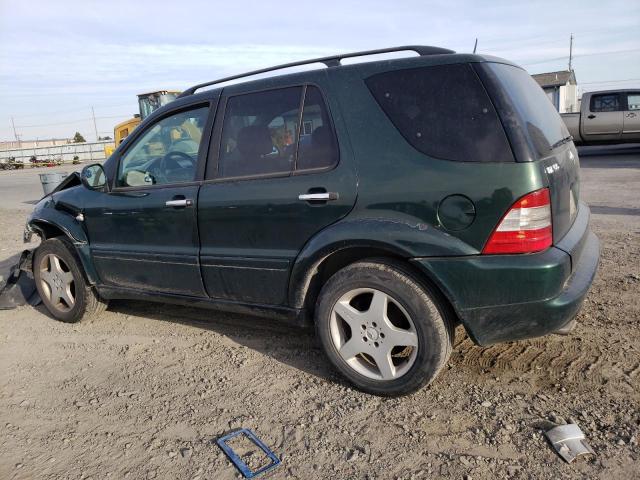 4JGAB74E31A240583 - 2001 MERCEDES-BENZ ML 55 GREEN photo 2