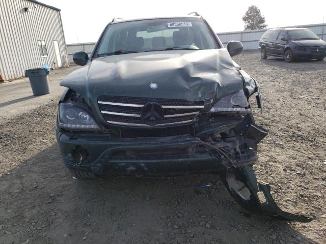 4JGAB74E31A240583 - 2001 MERCEDES-BENZ ML 55 GREEN photo 5