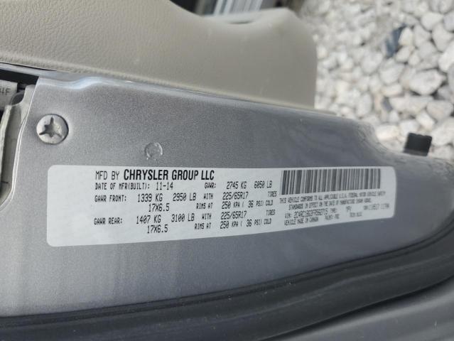 2C4RC1BG3FR562715 - 2015 CHRYSLER TOWN & COU TOURING SILVER photo 13