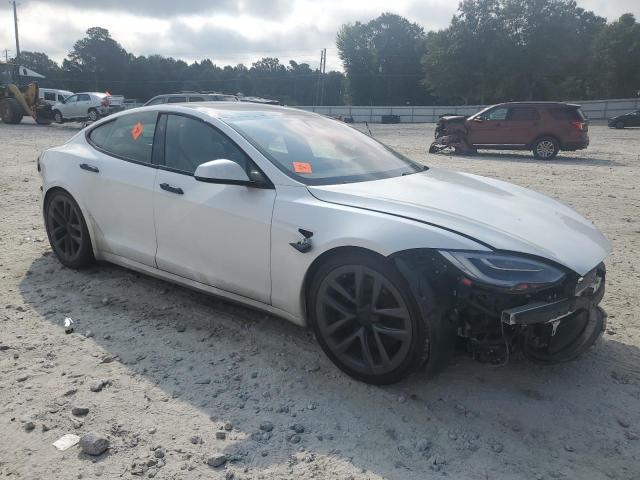 5YJSA1E63MF435935 - 2021 TESLA MODEL S Սպիտակ լուսանկար 4