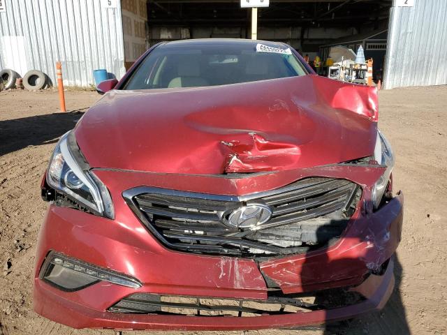 5NPE34AF7FH035914 - 2015 HYUNDAI SONATA SPORT BURGUNDY photo 5