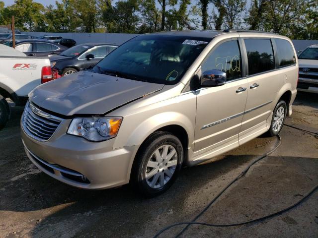 2C4RC1CG0CR269512 - 2012 CHRYSLER TOWN & COU TOURING L TAN photo 1