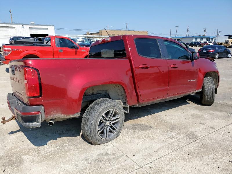 1GCGSCEN6M1170961 - 2021 CHEVROLET COLORADO LT RED photo 3