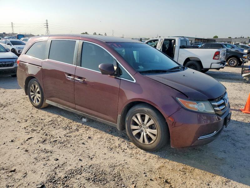 5FNRL5H47FB112310 - 2015 HONDA ODYSSEY EX BURGUNDY photo 4