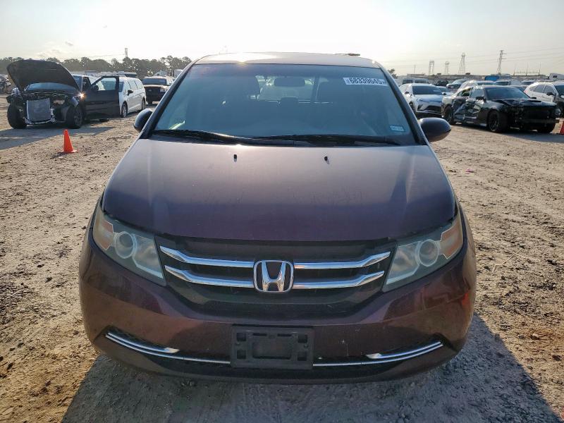 5FNRL5H47FB112310 - 2015 HONDA ODYSSEY EX BURGUNDY photo 5