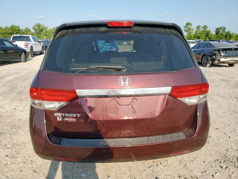 5FNRL5H47FB112310 - 2015 HONDA ODYSSEY EX BURGUNDY photo 6