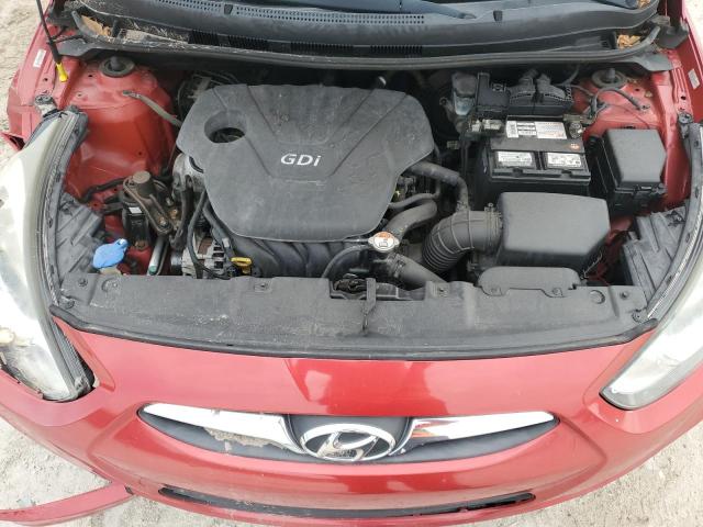 KMHCU4AE5DU462499 - 2013 HYUNDAI ACCENT GLS RED photo 11