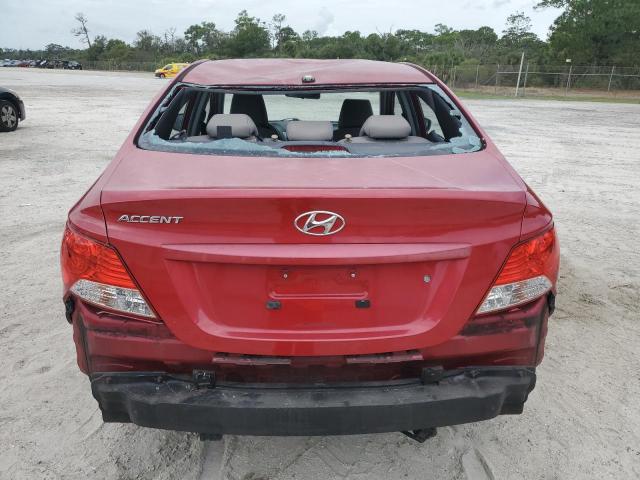 KMHCU4AE5DU462499 - 2013 HYUNDAI ACCENT GLS RED photo 6