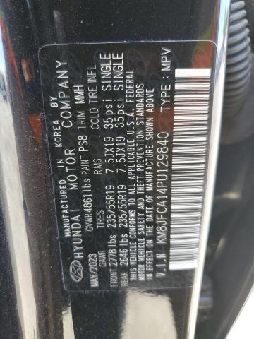 KM8JFCA14PU129840 - 2023 HYUNDAI TUCSON SEL CONVENIENCE Niebieski zdjęcie 14