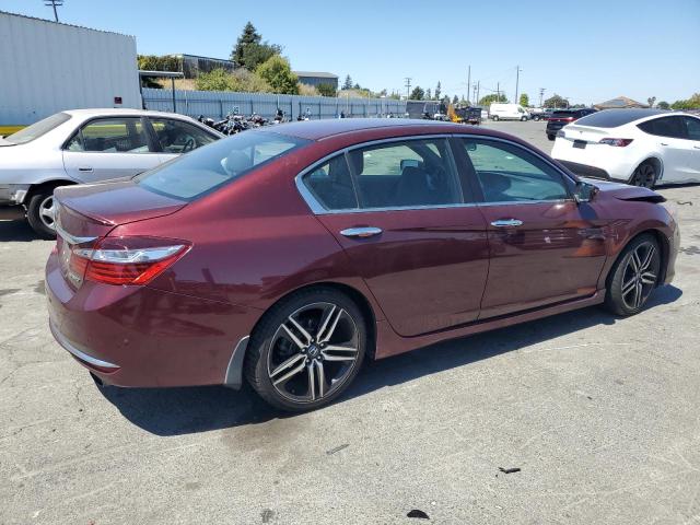 1HGCR2F52GA080201 - 2016 HONDA ACCORD SPORT 勃艮第红 照片 3