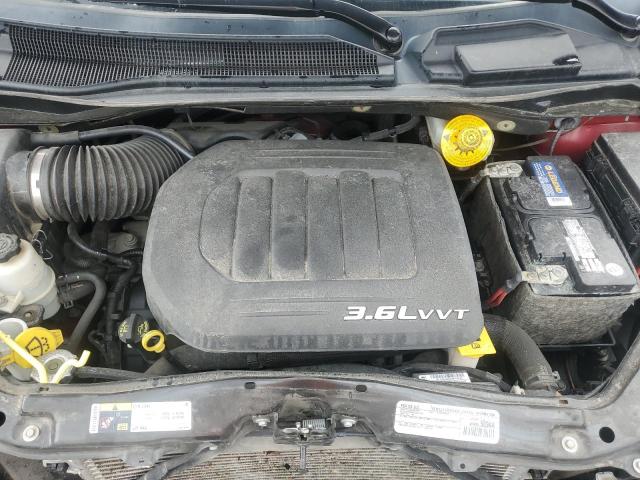 2C4RC1CG2GR221502 - 2016 CHRYSLER TOWN & COU TOURING L MAROON photo 12