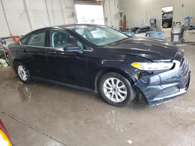 3FA6P0G72DR317315 - 2013 FORD FUSION S BLACK photo 4