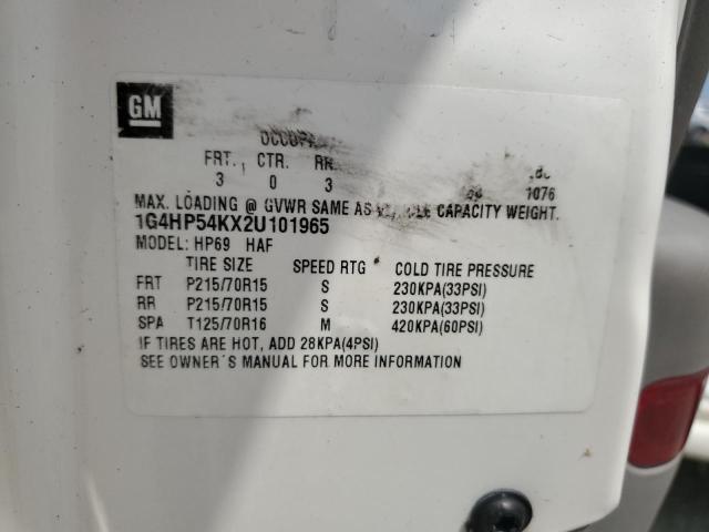 1G4HP54KX2U101965 - 2002 BUICK LESABRE CUSTOM WHITE photo 13