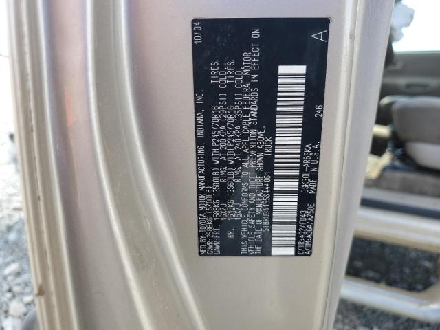 5TBRU34155S444861 - 2005 TOYOTA TUNDRA ACCESS CAB SR5 TAN photo 13