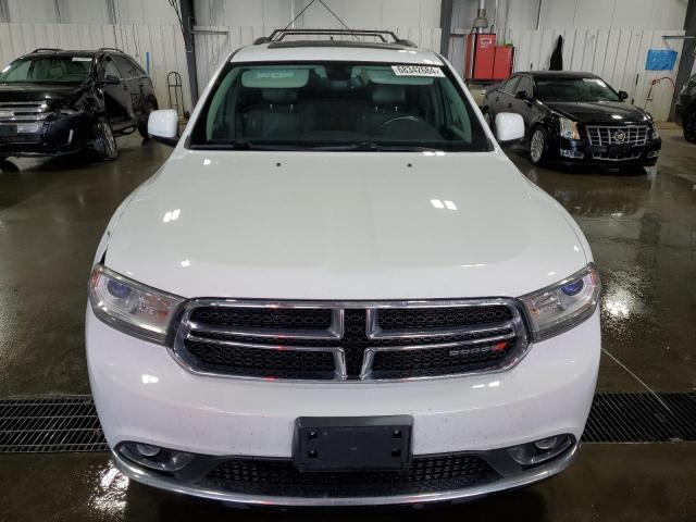 1C4RDJDG9FC236601 - 2015 DODGE DURANGO LIMITED WHITE photo 5