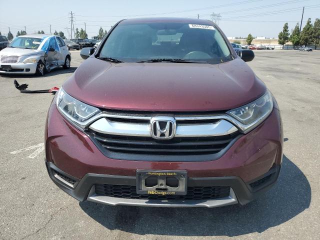 2HKRW5H39KH406947 - 2019 HONDA CR-V LX BURGUNDY photo 5