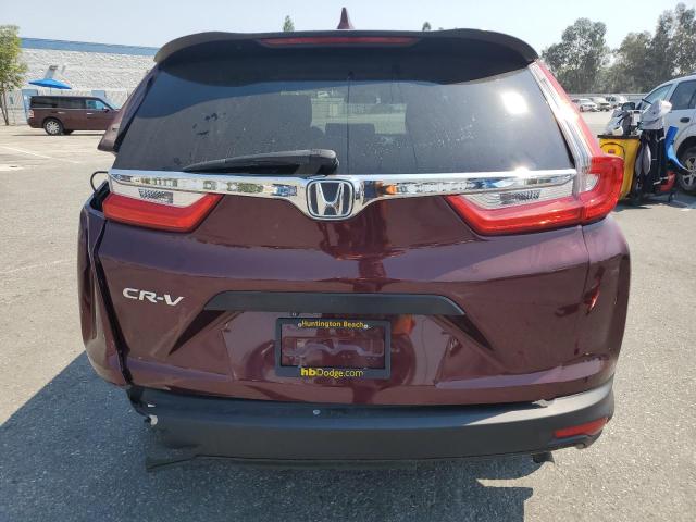 2HKRW5H39KH406947 - 2019 HONDA CR-V LX BURGUNDY photo 6