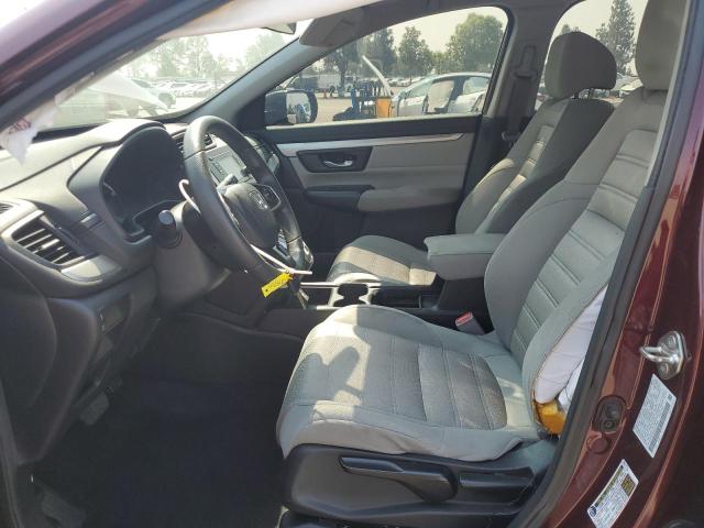 2HKRW5H39KH406947 - 2019 HONDA CR-V LX BURGUNDY photo 7
