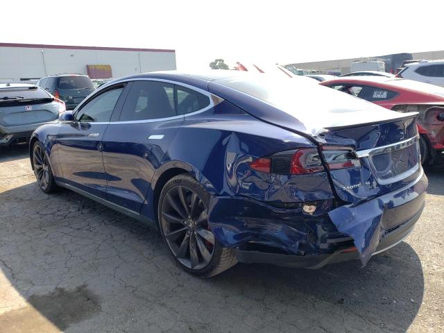 5YJSA1E45FF119616 - 2015 TESLA MODEL S Կապույտ լուսանկար 2
