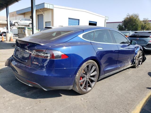 5YJSA1E45FF119616 - 2015 TESLA MODEL S Կապույտ լուսանկար 3