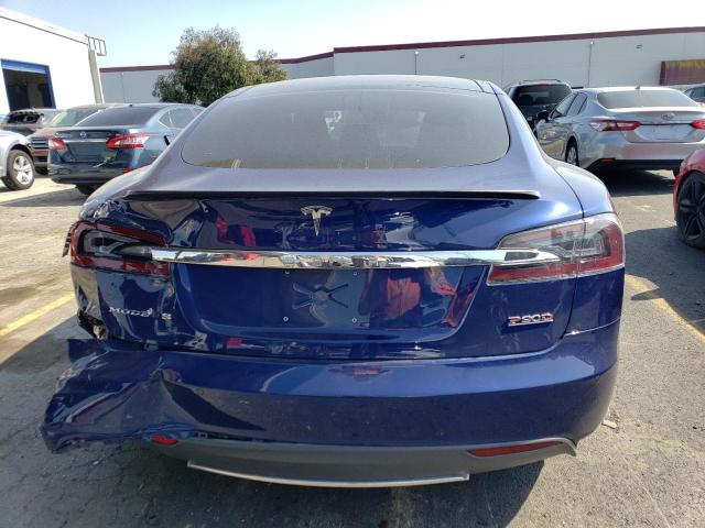 5YJSA1E45FF119616 - 2015 TESLA MODEL S Կապույտ լուսանկար 6