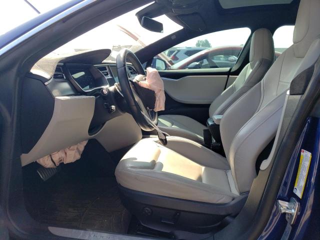 5YJSA1E45FF119616 - 2015 TESLA MODEL S Կապույտ լուսանկար 7