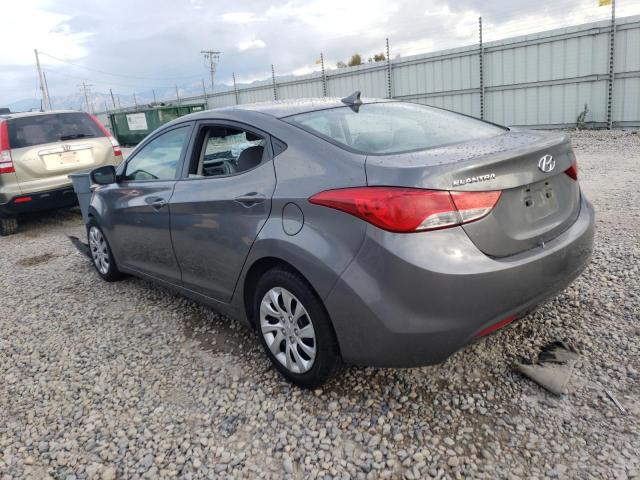 5NPDH4AE9DH194130 - 2013 HYUNDAI ELANTRA GLS GRAY photo 2