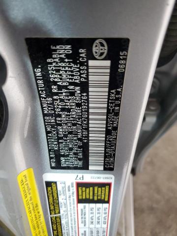 4T1BF1FK7GU192764 - 2016 TOYOTA CAMRY LE SILVER photo 12