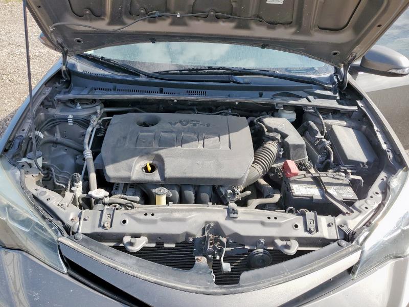 5YFBURHE9KP909252 - 2019 TOYOTA COROLLA L GRAY photo 11