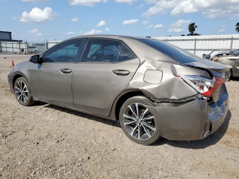 5YFBURHE9KP909252 - 2019 TOYOTA COROLLA L GRAY photo 2