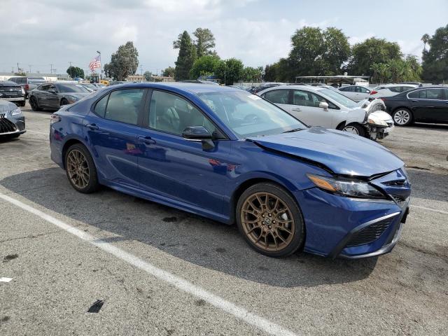 4T1G11AKXPU117665 - 2023 TOYOTA CAMRY SE NIGHT SHADE BLUE photo 4