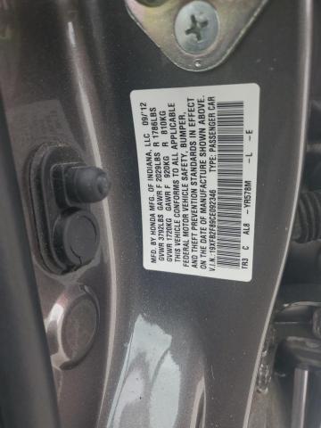 19XFB2F89CE092346 - 2012 HONDA CIVIC EX TAN photo 12