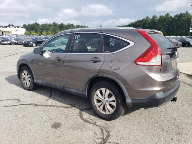 5J6RM4H76CL074704 - 2012 HONDA CR-V EXL BROWN photo 2