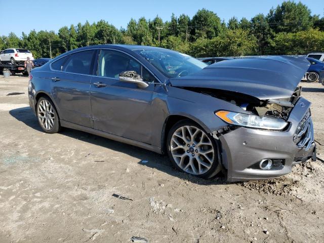 3FA6P0K97ER366813 - 2014 FORD FUSION TITANIUM CHARCOAL photo 4