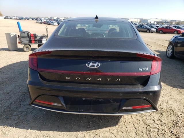 KMHL34JJ6MA029243 - 2021 HYUNDAI SONATA HYBRID BLACK photo 6