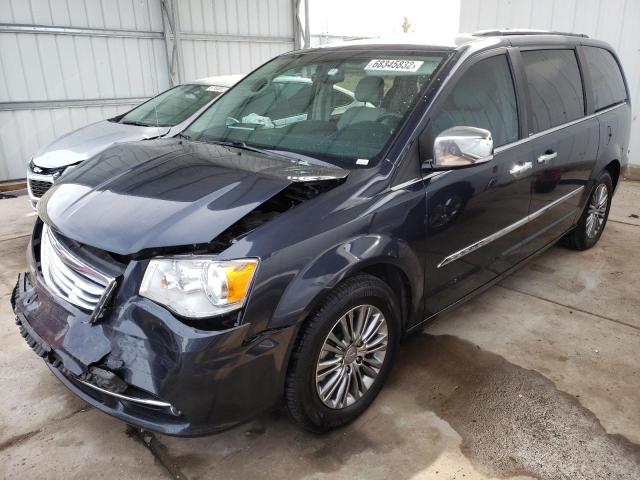 2C4RC1CG0ER192482 - 2014 CHRYSLER TOWN & COU TOURING L BLUE photo 1