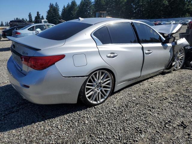 JN1BV7AR0FM412360 - 2015 INFINITI Q50 BASE SILVER photo 3
