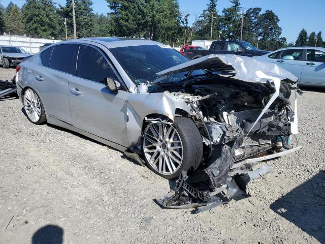 JN1BV7AR0FM412360 - 2015 INFINITI Q50 BASE SILVER photo 4